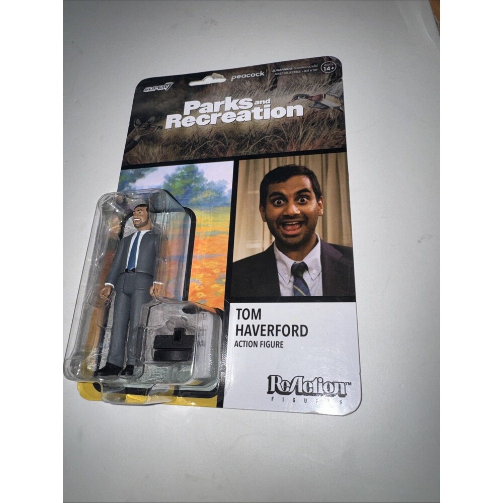 Super7 The Office Florida Stanley ReAction Figure Tom Haverford Parks Recreation - Picture 2 of 7